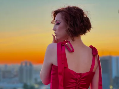 TinaBrook Pink sunset Billede 5