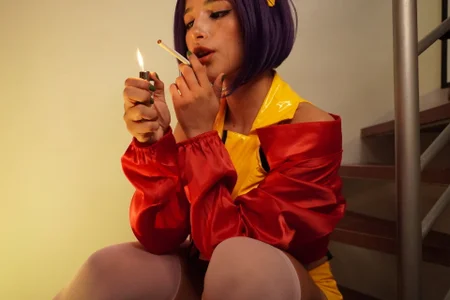 LucyAllenXFaye Valentine hot smoking cigarettes Bild 9