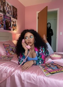 ChloeJoyce Popcorn and boo Gambar