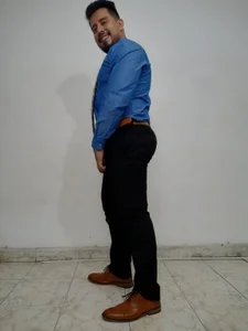 KalethBigDick Blue and black suit office Immagine  6