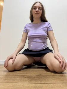 SunriseGuys Sexy Pink Panties and Dark Blue Skirt Bilde 3