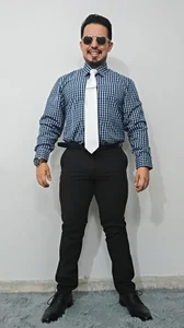 KalethBigDick plaid outfit Pic 8