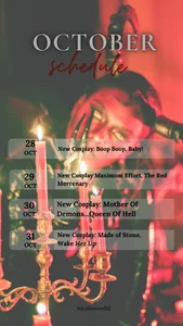 Nicolemorelli2 ✨MONTHLY SCHEDULE ✨ Poză 4