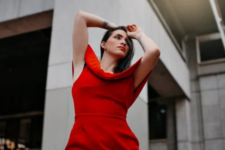 MeganHoffmaan "Red like the fire that I light in you. Ready to burn with me? 😈 #PasiónRoja" Pic 6