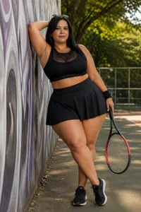 Alanna-sloppy When thick latina tries tennis🔥 圖片 7