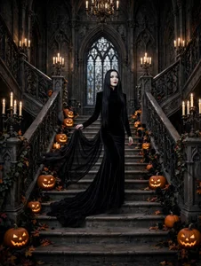 Abril_Beltran_ this is halloween I'm Morticia Addams Kuva 5