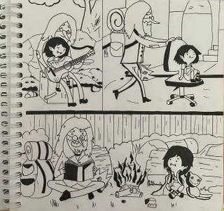 Zdjęcia Lina_Brownie My sketchbook drawings:  3