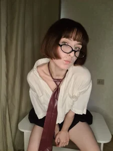 VelvetCaress office siren in skirt teasing u:) Pic 7