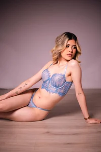 Abby_rosset Sexy in blue lingerie 🌸 slika 3