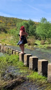 NikkiHolland: River walk in latex dress ( фото)