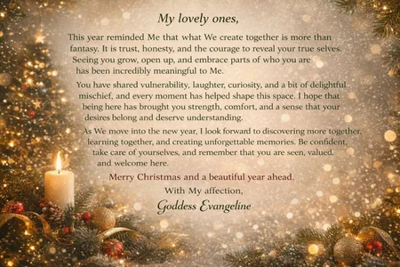 Goddess_Evangeline Happy Holidays Gambar