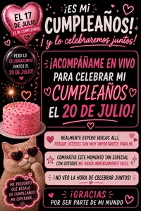 Miamontoya Let's celebrate my birthday on July 20 until the end of the month, I would love for you to be part o . fénykép