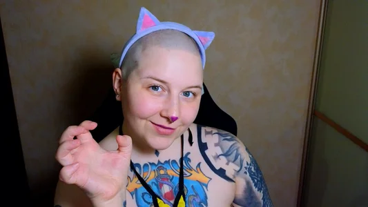 Belinda_Starlight Bald catgirl Hình 3