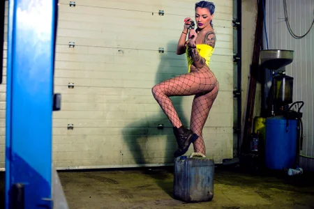 FoxxyClarise My passion for cars shoot! Pic 8