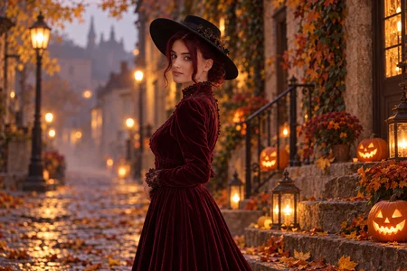 Burgundy dreams and a little autumn magic. 🍷🍂 de RedLipse  2 photos