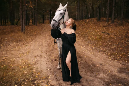 LunaHouston a princess on a white horse Pic 7