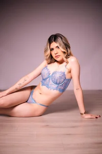 Abby_rosset Sexy in blue lingerie 🌸 slika 5