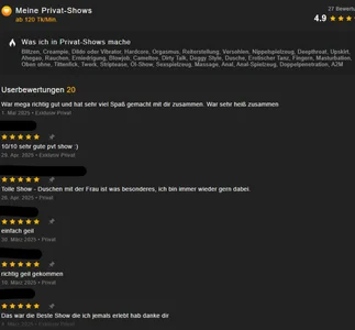AlessiaAura 5* reviews of private + c2c shows ->les meine Bewertungen + lad mich ein (2025) зображення 4