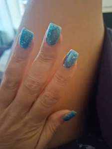 BareLegs21 Long nails Foto