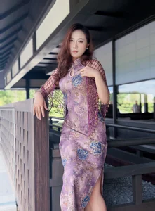 Annabb521 半掩风情 一袭旗袍尽是温柔 Billede 3