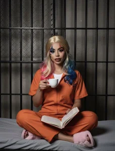 Catvalentine_ 💙Cosplay Harley Quinn❤️ Poză 6