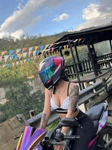 mei_sweetcat On my motorcycle Pic 3