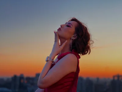 TinaBrook Pink sunset Billede 3