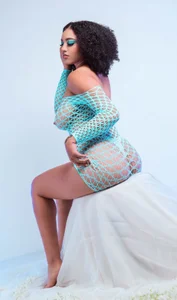 MalaikaBrown Blue Fishnet صورة واحدة|MalaikaBrown Blue Fishnet صورتان|MalaikaBrown Blue Fishnet  3 صور|MalaikaBrown Blue Fishnet  3 صورة
