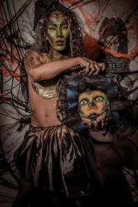 Scarlett_Hot5 Hallowen Sexy villain Foto