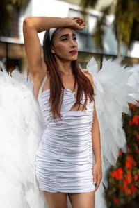 beautiful photos of halloween angels 🤍🎃🎃🤍 od crystal_sm  3 snímek