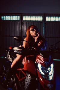 ScarlettRusso1 RIDING THE DUCATI AND AFTER… TO U❤️🏍️ Immagine  4