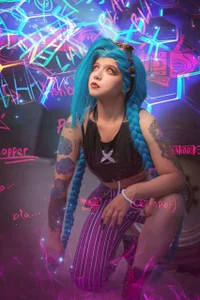 evybubbles: Cosplay Jinx Arcane ( 2 фото)