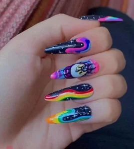 AzulSuccubus: My nails ( 4 фото)