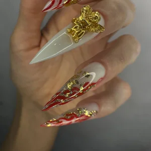 WhiteQueen888 Long NAILS Hình 5