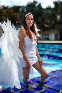 crystal_sm beautiful photos of halloween angels 🤍🎃🎃🤍 Poză 4