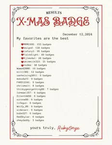 R-U-B-Y X-MAS BADGE Pic 9