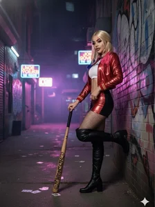 Catvalentine_ 💙Cosplay Harley Quinn❤️ Poză 3