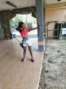 AsianTeen-BigBoops Bow shooting (Archery) Pic 2