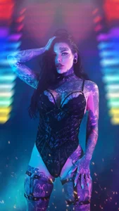 darkinkedbabe sexy neon Pic 7