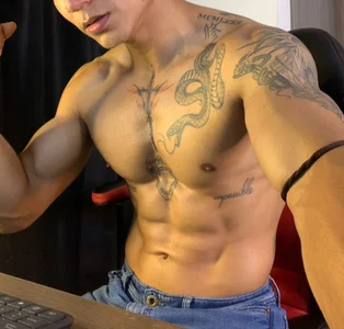 muscle_boyhorny Cowboy . fénykép