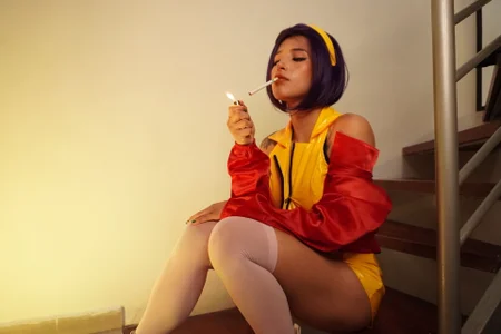 LucyAllenX Faye Valentine hot smoking cigarettes Pic