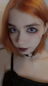 YumikoMori cute tank top and lilac eyes😊👀💖 Pic 3