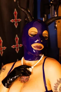 DominatrixBlue Blue latex Pic 3