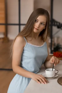 MonaEldon Blue pajamas and tender touches Pic