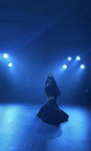 MarieKarma dancing in the blue Pic 3