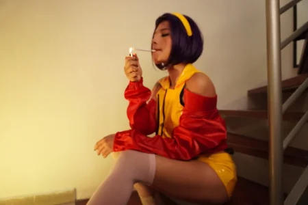 LucyAllenX Faye Valentine hot smoking cigarettes Pic 2