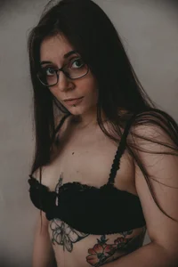 Just me in black underwear.