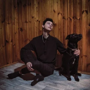 photo session with a dog
