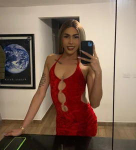 AmbarhiltonSexy Cute Red Dress图片