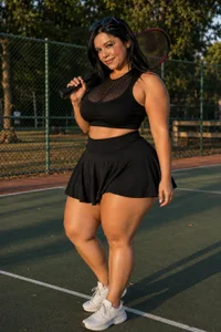 Alanna-sloppy When thick latina tries tennis🔥 圖片 2